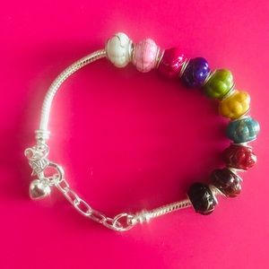 Colorful chain bracelet